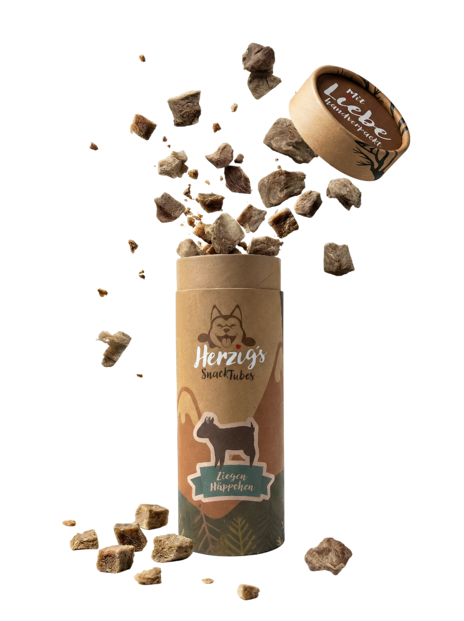 Herzig's SnackTubes Ziegenfleisch Häppchen