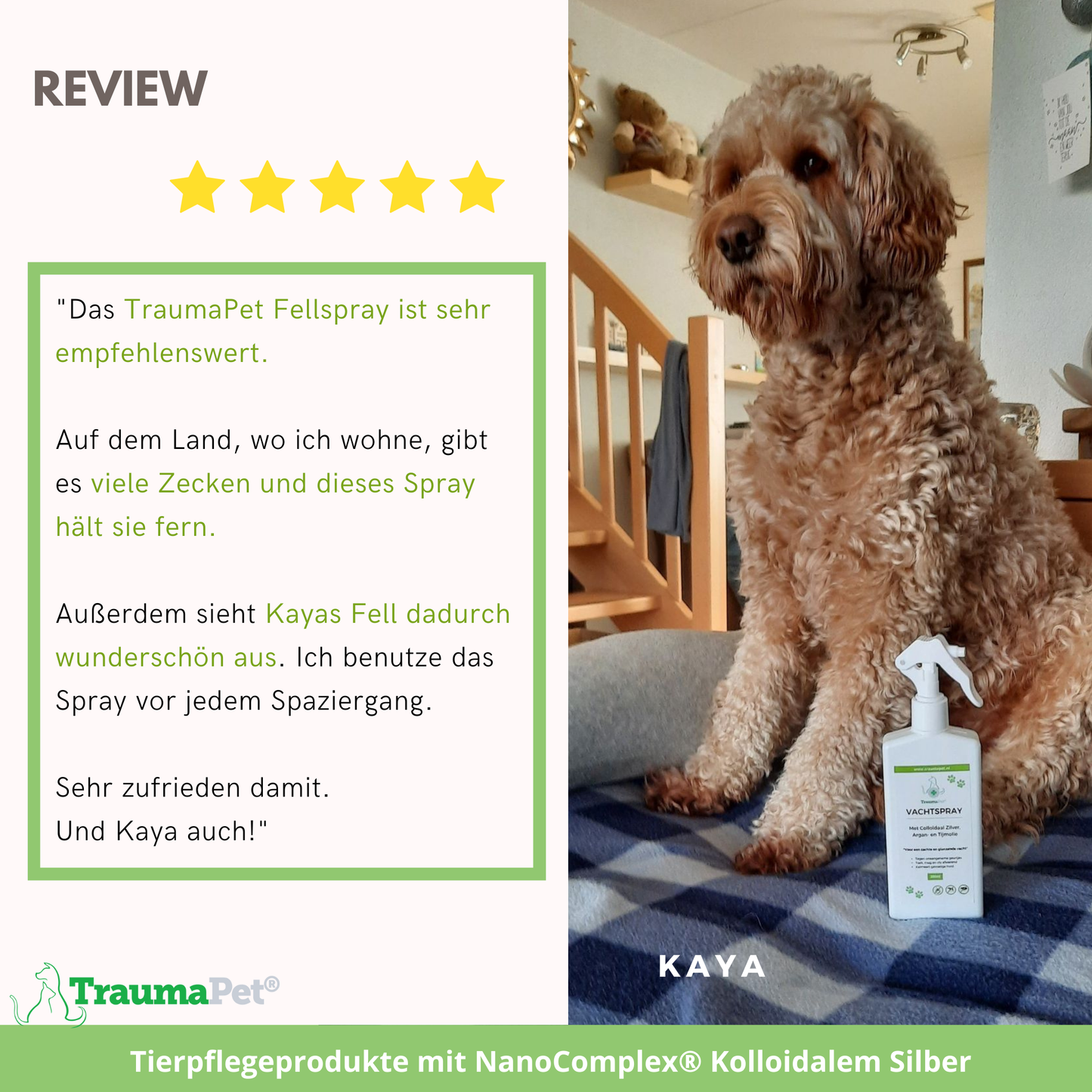 Fellspray gegen Zecken, Mücken und Flöhe | Für Tiere