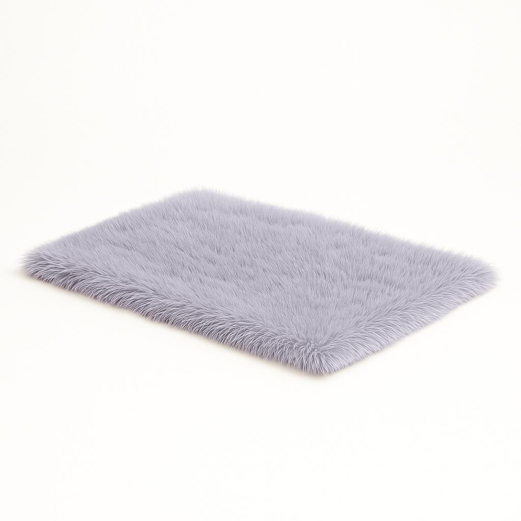 Plüsch-Hundematte / Hundebett – Grau