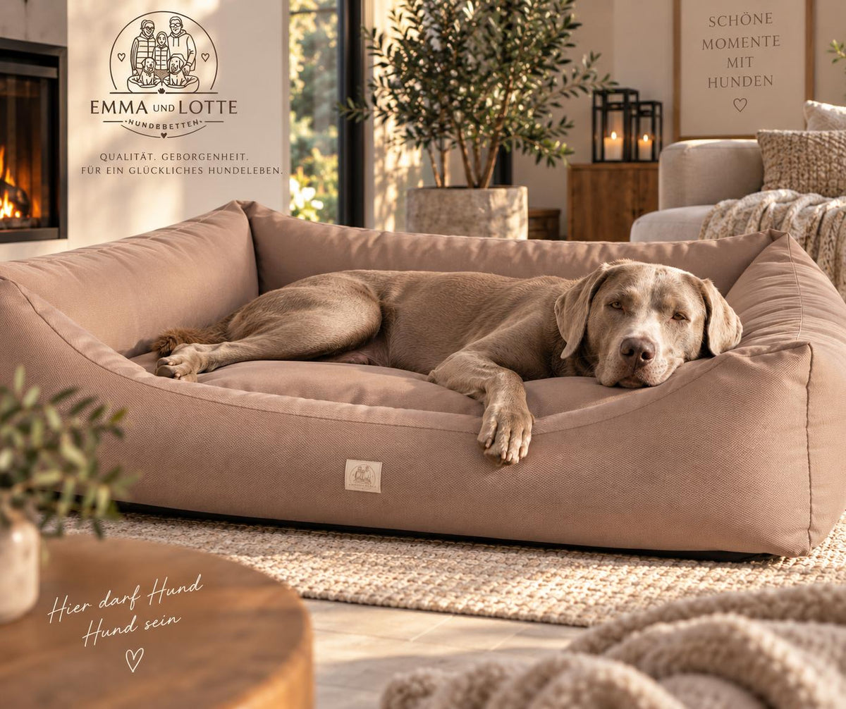 EMMA und LOTTE „Schnarchplatz“ abwaschbares Hundebett