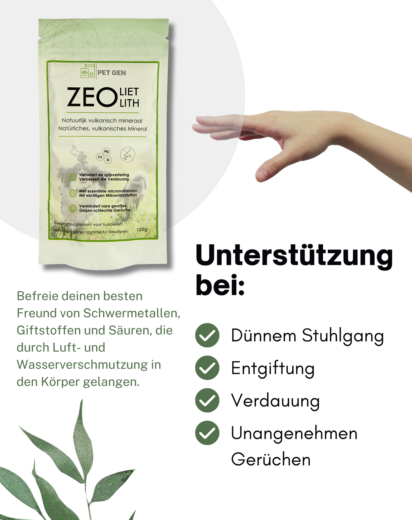 Zeolith | Entgiftung für Hunde und Katzen | Durchfall | Verdauung