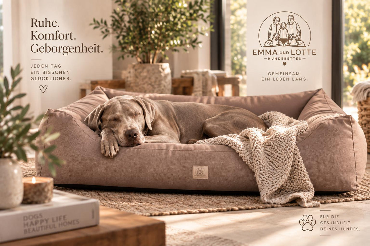 EMMA und LOTTE „Schnarchplatz“ abwaschbares Hundebett
