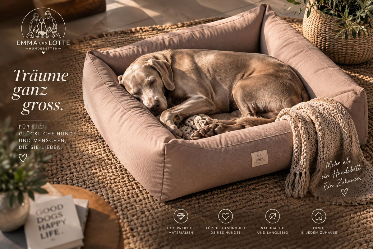 EMMA und LOTTE „Schnarchplatz“ abwaschbares Hundebett