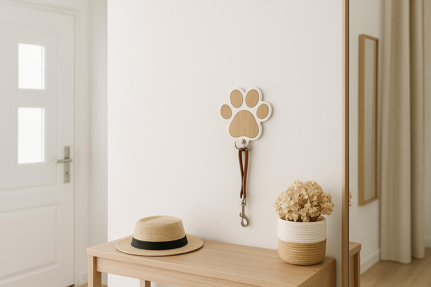 Wandhaken im Pfoten-Design