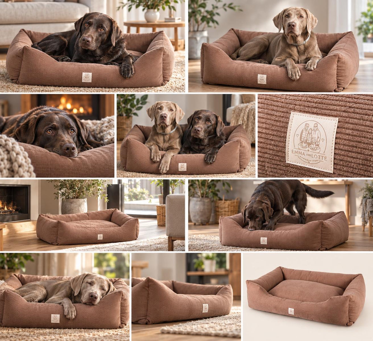 EMMA und LOTTE „Bellroyal“ orthopädisches Hundebett