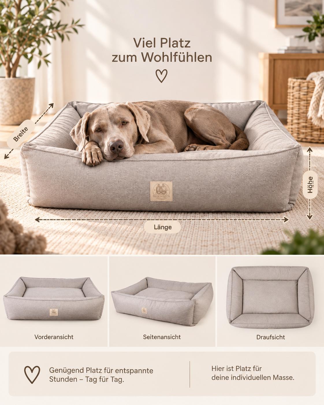 EMMA und LOTTE „WauRoyal“ Hundebett