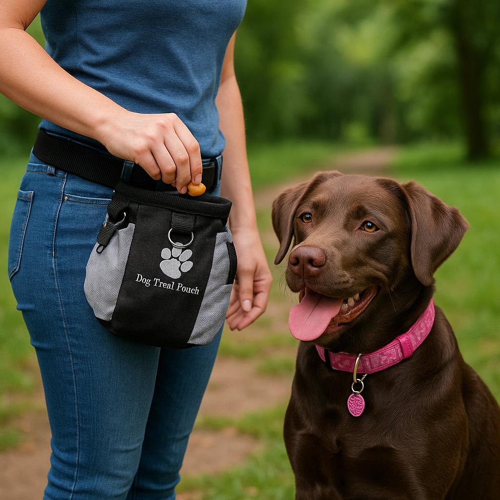 Hunde-Leckerli-Tasche mit integriertem Kotbeutelspender