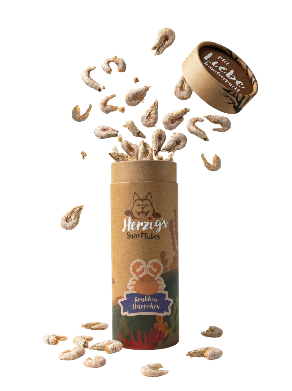 Herzig's SnackTubes Nordseekrabben Häppchen