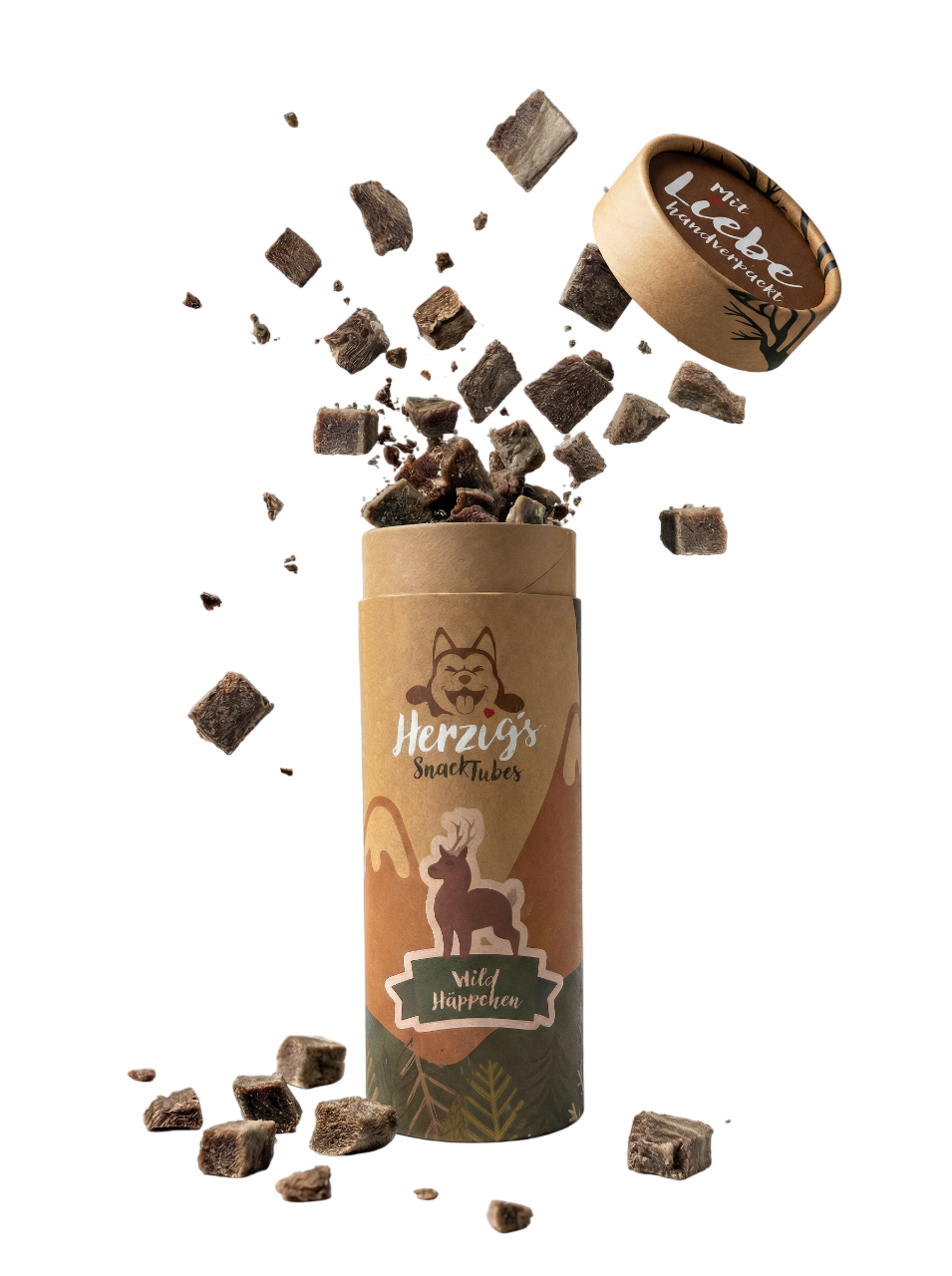 Herzig's SnackTubes Wildfleisch Häppchen