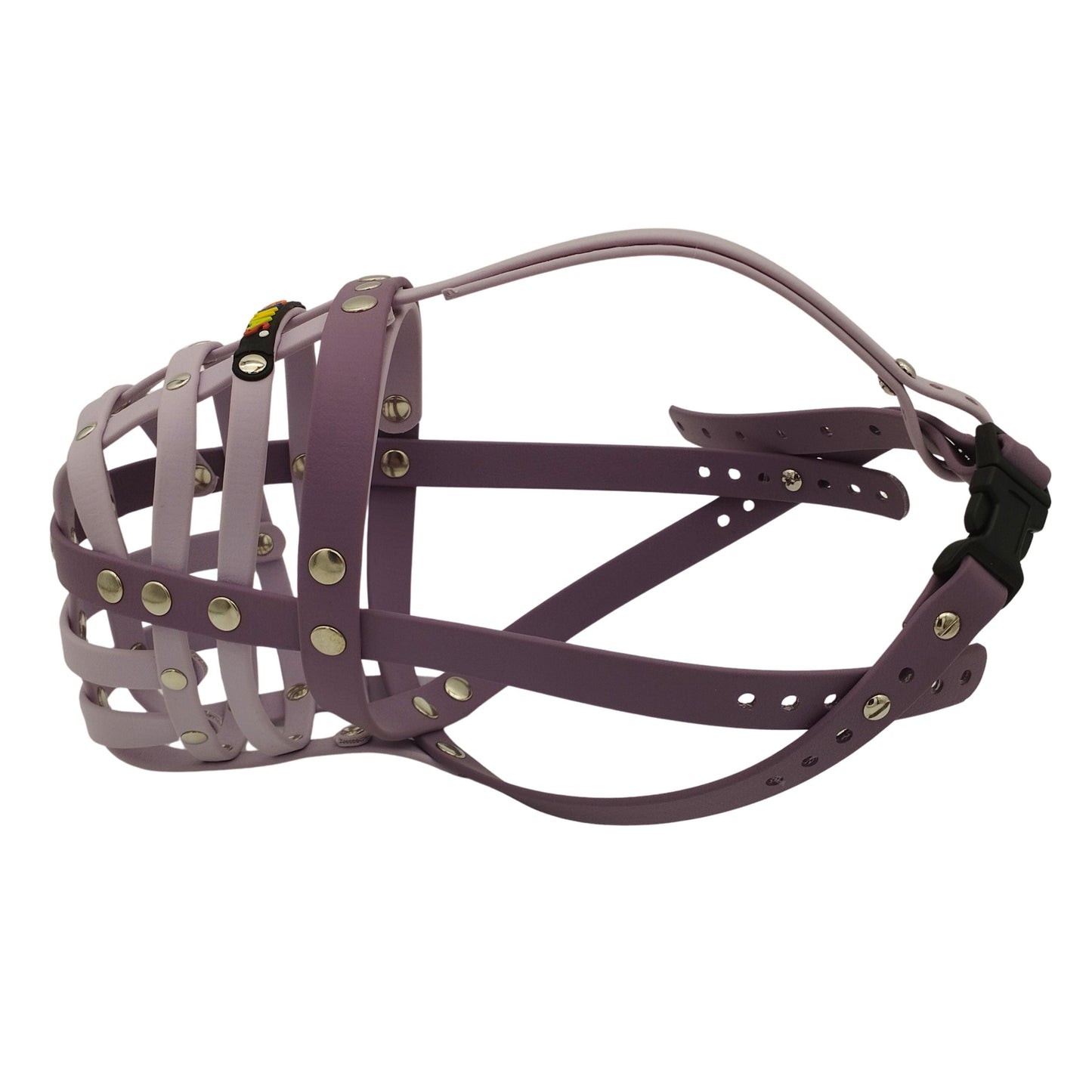 BUMAS Biothane Maulkorb für Bullterrier mit Downface