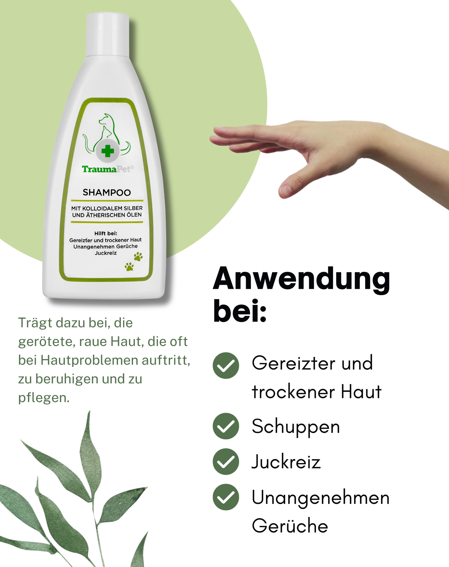 Shampoo mit kolloidalem Silber und ätherischen Ölen